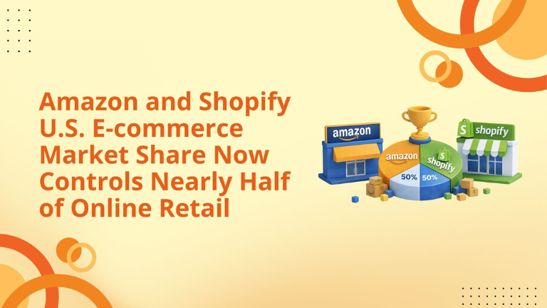 Amazon and Shopify U.S. E-commerce Market Share Now Controls Nearly Half of Online Retail